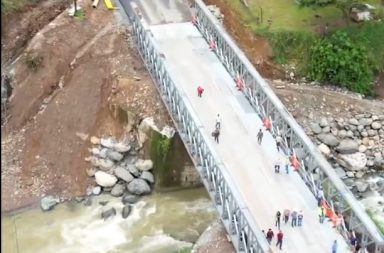 El puente Delta construido sobre el río Lelia, en la vía Alóag-Santo Domingo estará cerrado al paso vehicular hasta el mediodía del lunes 29 de abril del 2024.
