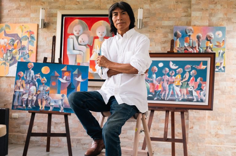 Lima celebra con una muestra al pintor ecuatoriano Olmedo Quimbita