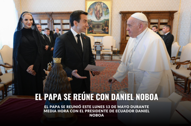El papa Francisco y Daniel Noboa
