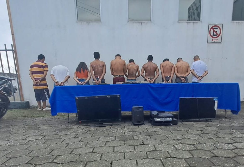 Ten Choneros had been arrested in Quevedo, Los Ríos