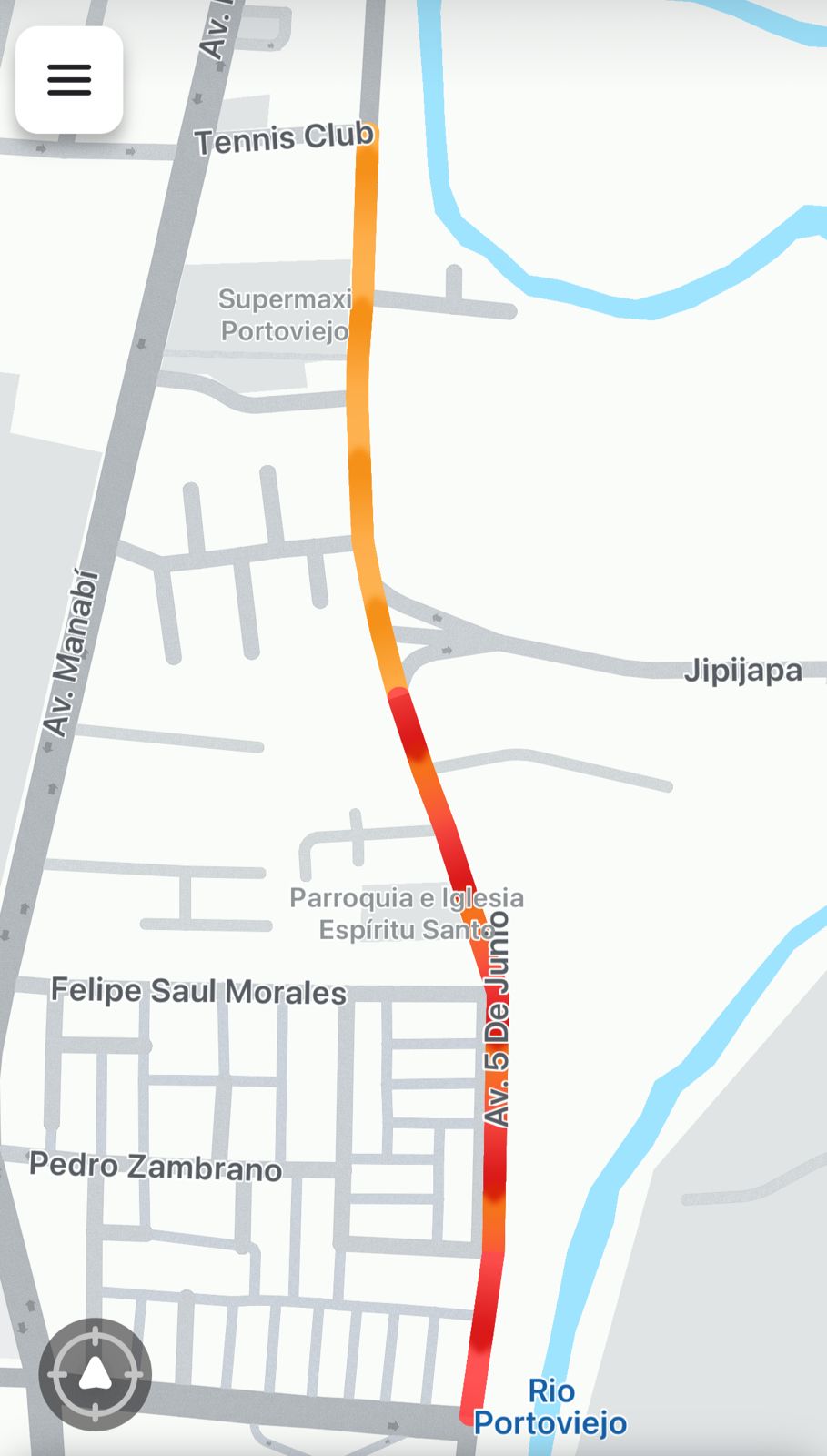 Tráfico vehicular Av. 5 de Junio
