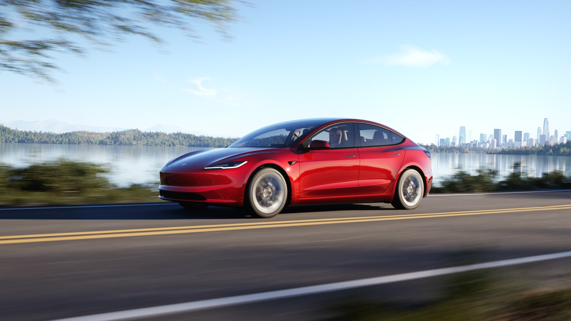 Sheryl Crow vendió un auto Tesla como el de la foto.