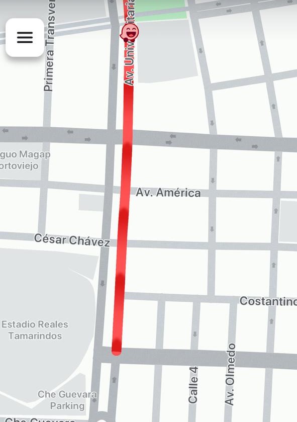 Tráfico vehicular Av. Universitaria