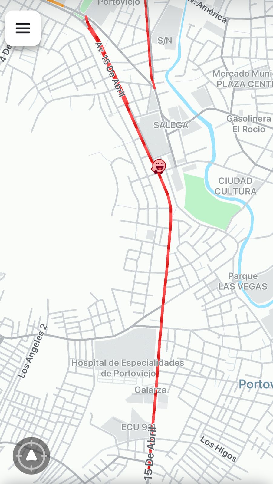 Tráfico vehicular Av. 15 de Abril