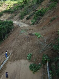 Deslizamiento en el Cerro Junín