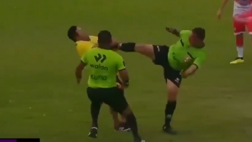 El juez Luis Alegre protagonizó un violento incidente durante el duelo entre Sport Huaquilla y Magdalena Cedec por la Copa Perú