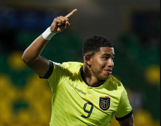 Elías Legendre Quiñónez, debutó con gol en la selección sub 17 de Ecuador