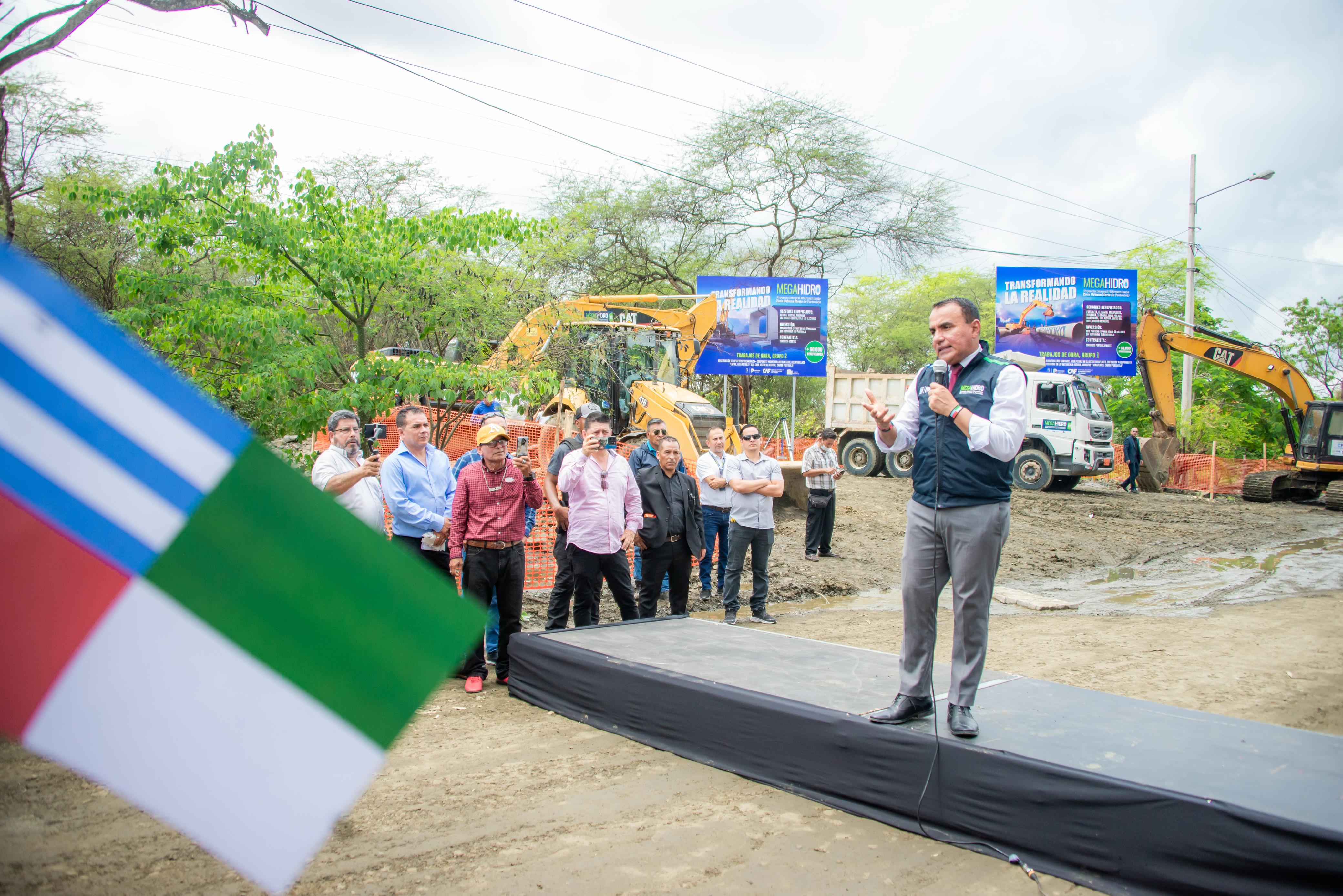 Portoviejo. Inicia la construcción del plan hidrosanitario para la zona norte y que beneficiará a 60.000 habitantes