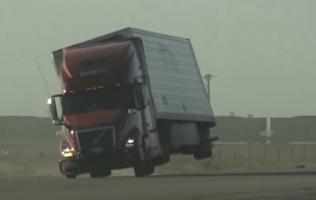 Tráiler se vuelca en Texas, EE.UU.