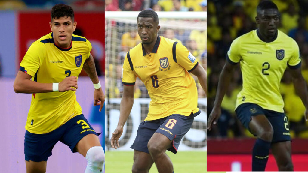 Tres defensas ecuatorianos