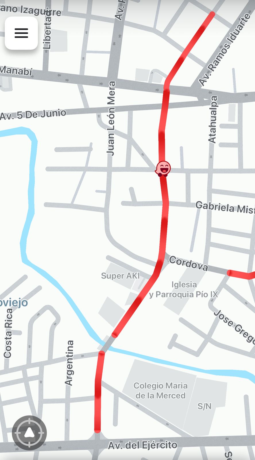 Tráfico vehicular Av. América