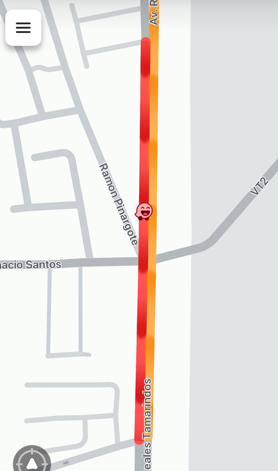 Tráfico vehicular Av. Reales Tamarindos