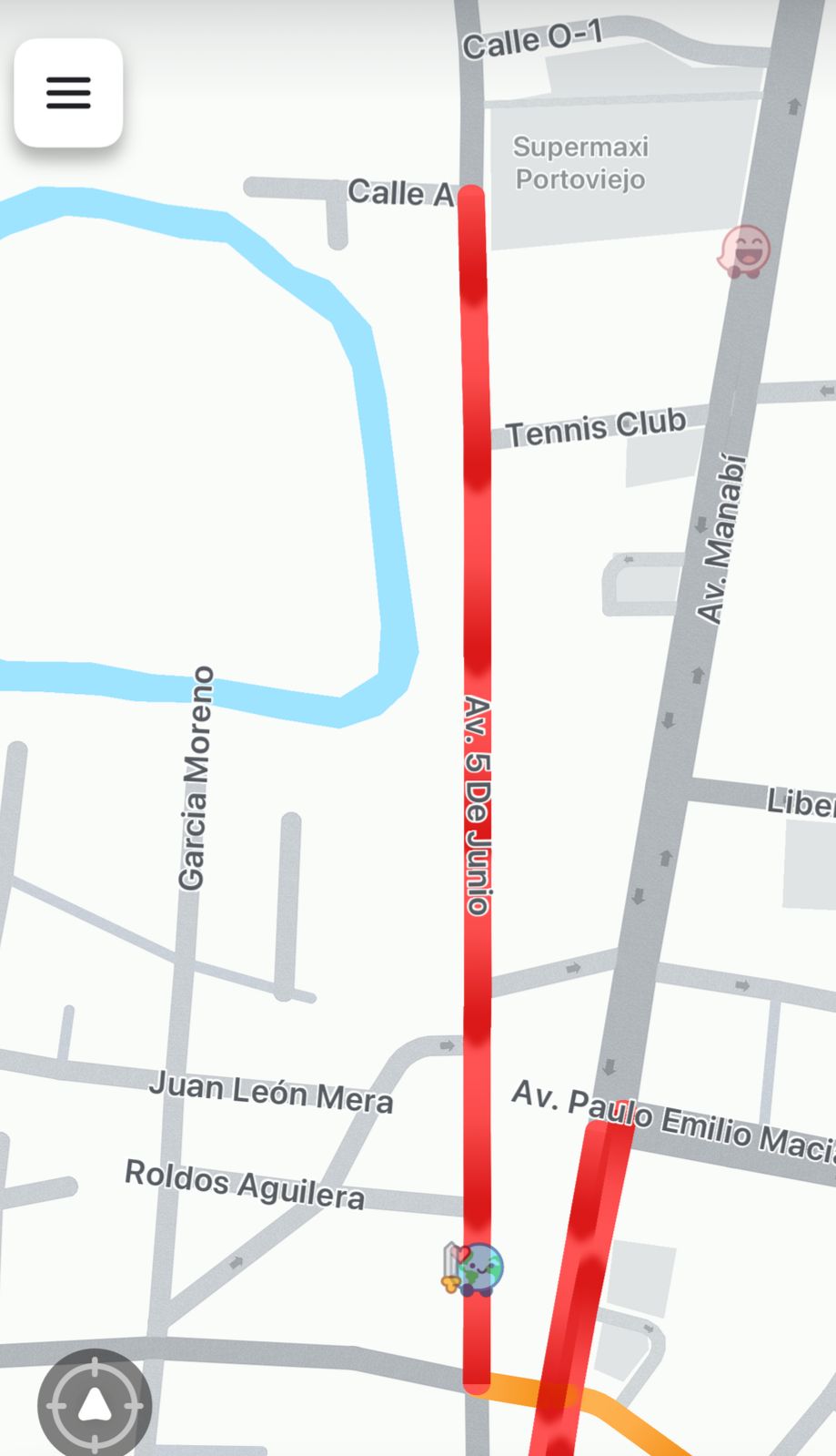 tráfico vehicular Av. 5 de Junio