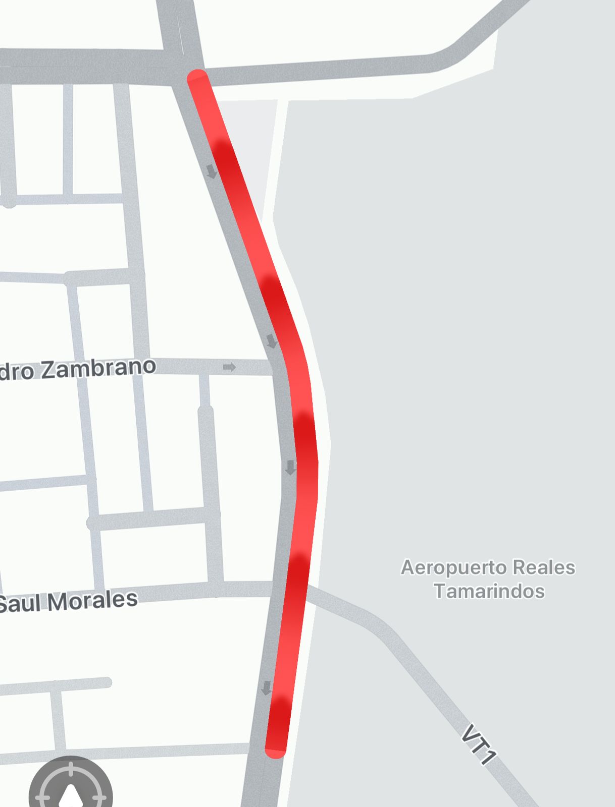 tráfico vehicular Av. Reales Tamarindos
