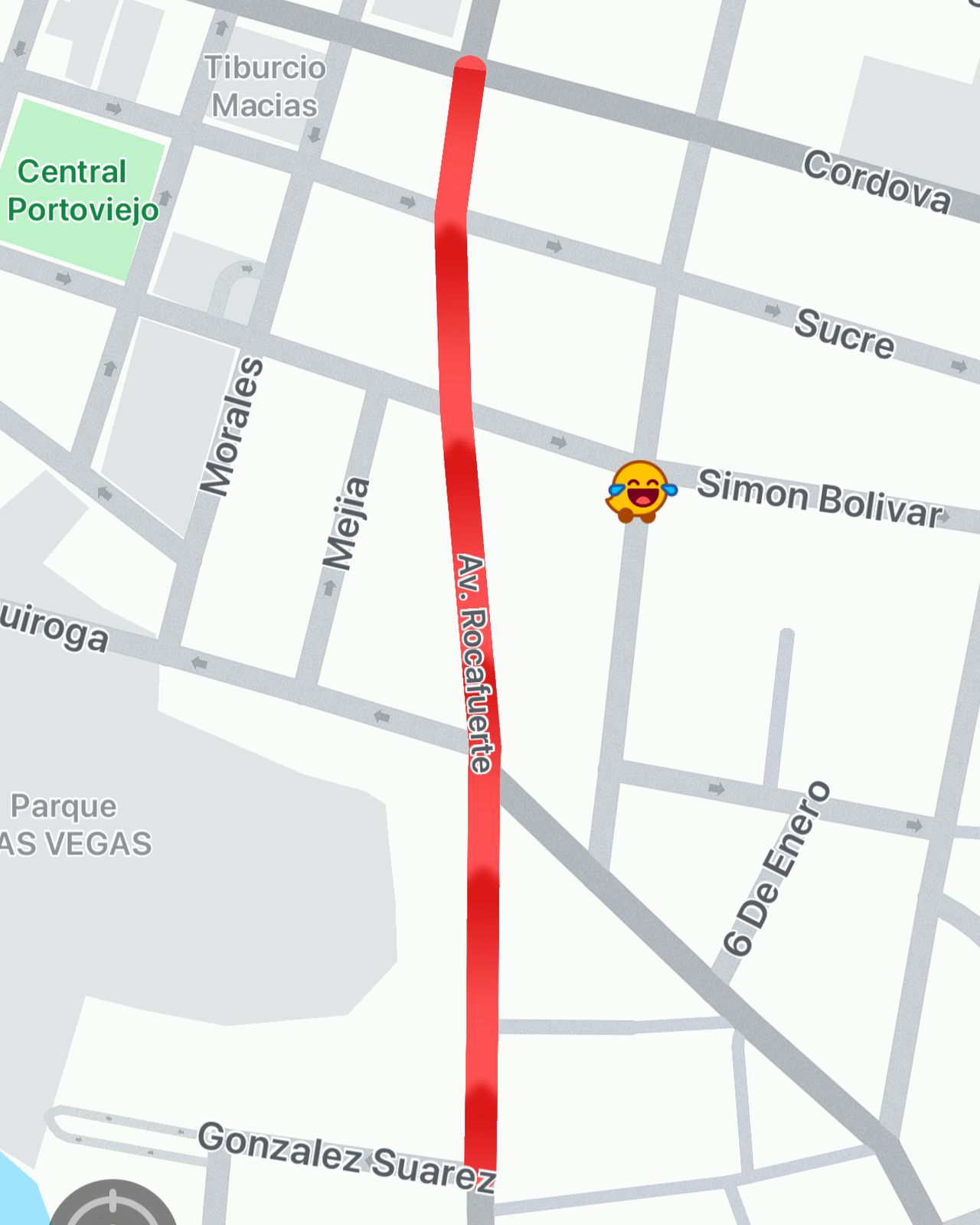 tráfico av. Rocafuerte