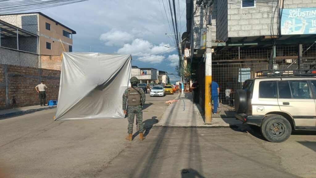 Asesinato con fusil en el barrio Santa Martha de Manta