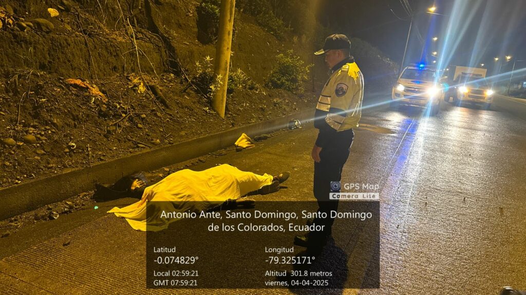 Accidente en la vía Santo Domingo-La Concordia deja un muerto