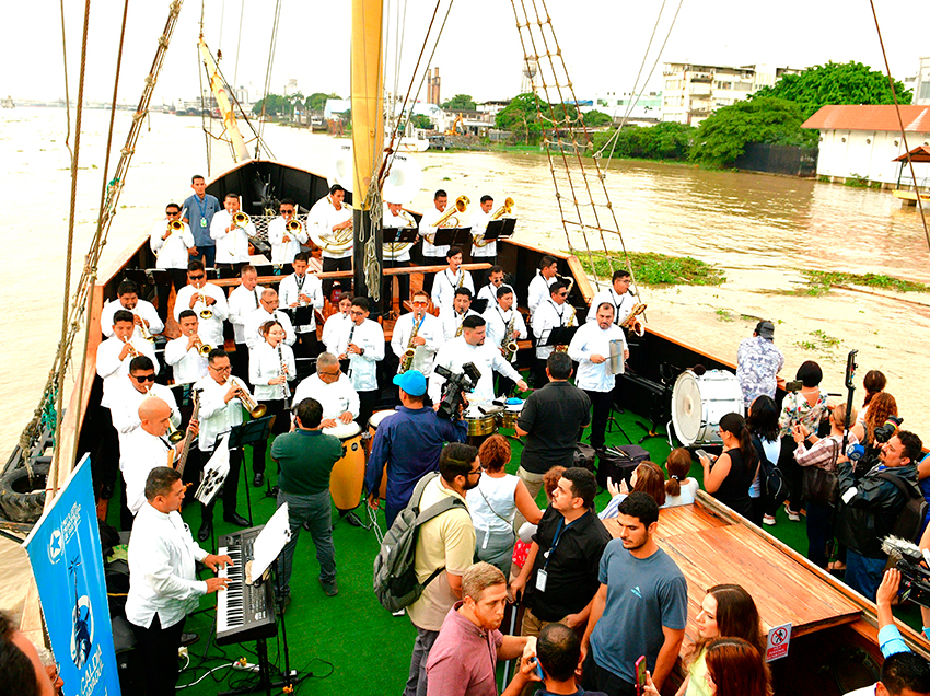 El evento artístico fue organizado por la Alcadía de Guayaquil.