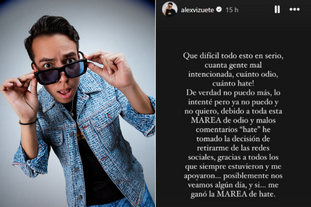 Álex Vizuete se retira de las redes sociales por la marea de odio que recibe