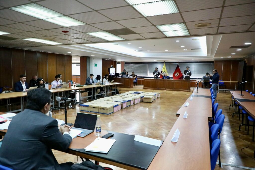 Audiencia preparatoria de juicio en el caso Reconstrucción de Manabí.