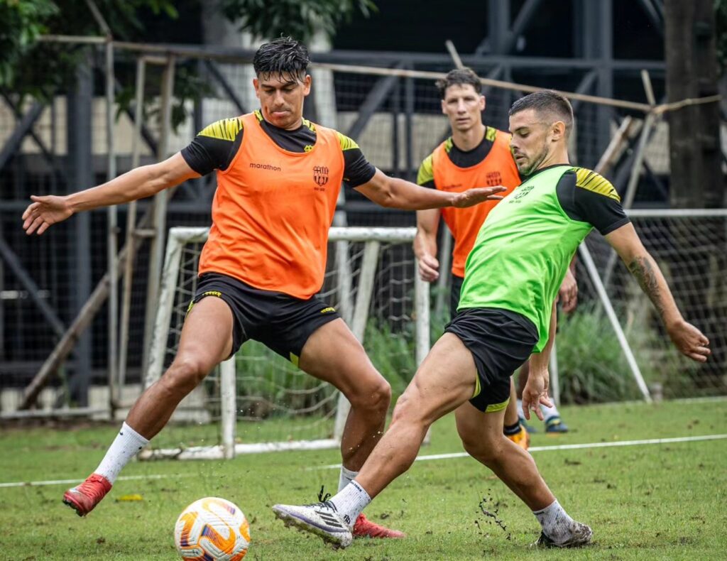 Jugadores de Barcelona en un entrenamiento.