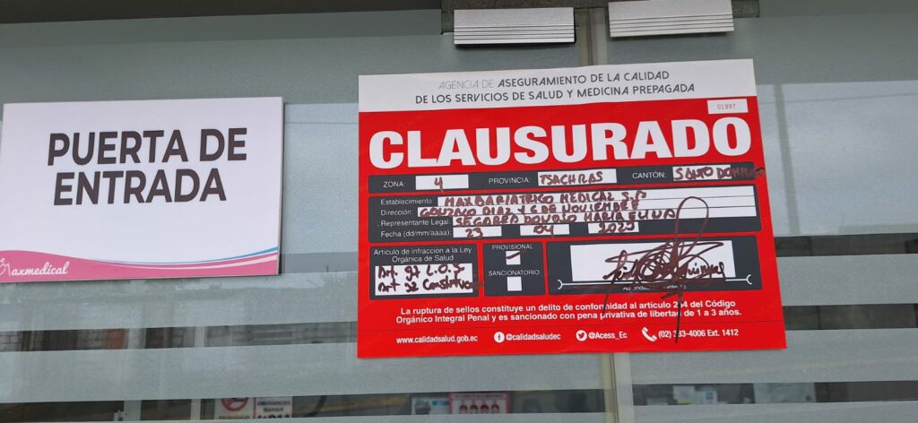 Caso Yarli. Clínica responde tras fallecimiento de policía en cirugía estética, en Santo Domingo de los Tsáchilas