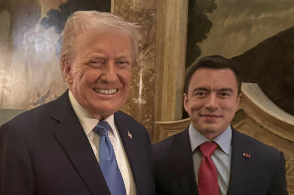 Donald Trump elogió la gestión de Noboa y su lucha contra el narcotráfico.