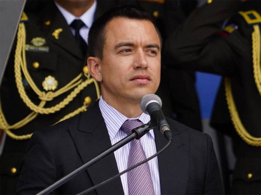 Daniel Noboa, presidente de Ecuador.