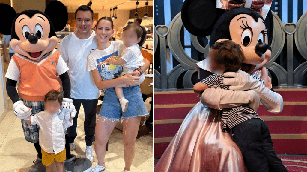 Daniel Noboa y su familia disfrutan de Disney Son ellos los que también han tenido que sacrificar una infancia