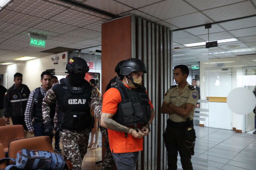 Audiencia de Procedimiento Abreviado, en el caso Metástasis, del sindicado Daniel Salcedo, en la Corte Nacional de Justicia. FOTO: API.