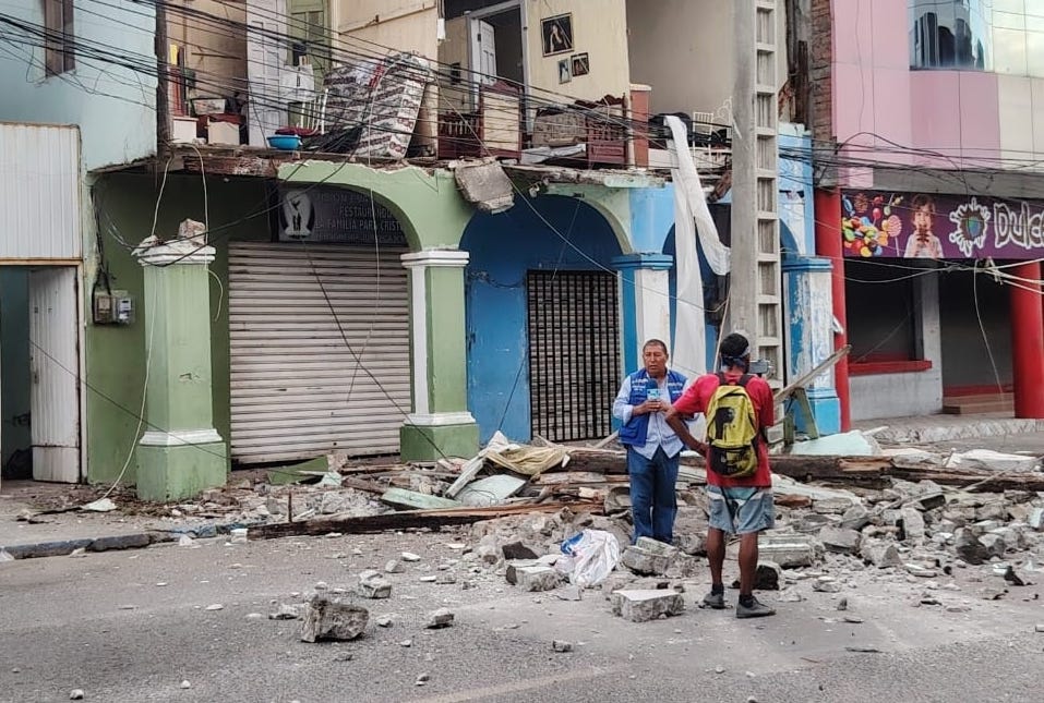 Daños en viviendas, afectaciones en bienes públicos y otras novedades, reporta la Secretaría de Riesgos por el sismo en Esmeraldas
