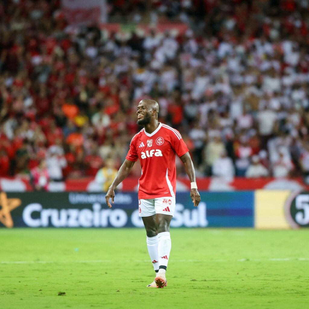 El delantero ecuatoriano Enner Valencia del Inter de Porto Alegre.