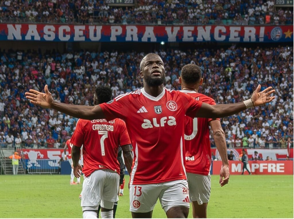 El delantero ecuatoriano Enner Valencia, del Inter de Porto Alegre.