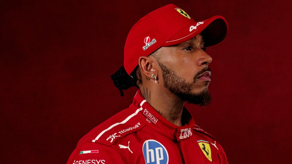 El piloto británico Lewis Hamilton de la escudería Ferrari