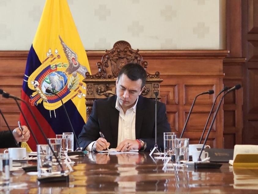 El presidente Daniel Noboa, avanza en su propuesta de instalar una Asamblea Constituyente para cambiar la Constitución.