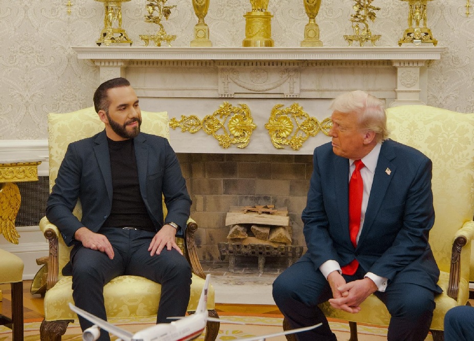 El presidente de Estados Unidos, Donald Trump, recibió a su homólogo salvadoreño, Nayib Bukele, en la Casa Blanca.
