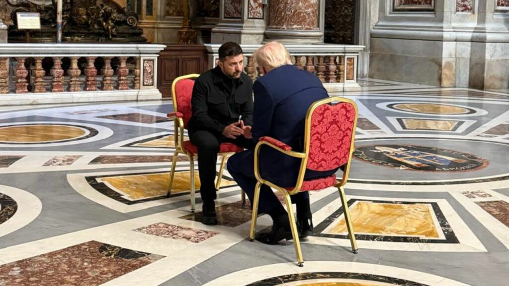 Encuentro de 15 minutos entre Trump y Zelenski en el funeral del Papa Francisco