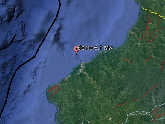 Esto dice el Geofísico sobre el origen del sismo en Esmeraldas