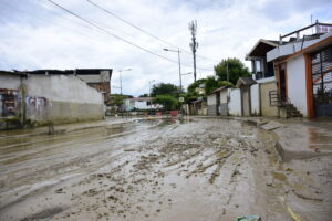 calle chile invierno lodo