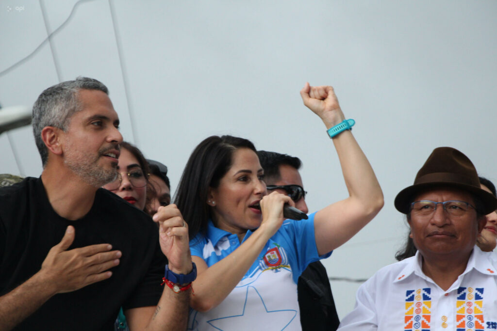 Luisa González, candidata presidencial de la lista 5.