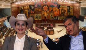 Mónica Salazar, asambleísta por la provincia de Los Ríos, decidió renunciar este martes a la bancada de Revolución Ciudadana.