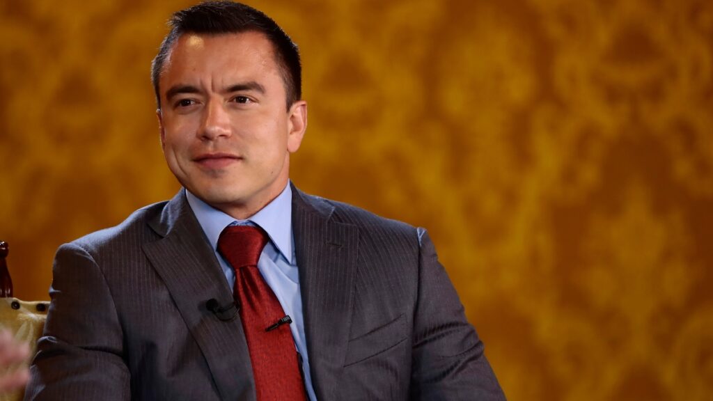 Noboa designa a nuevos titulares en los ministerios de Economía y Producción, Comercio Exterior, Inversiones y Pesca. Presidencia.