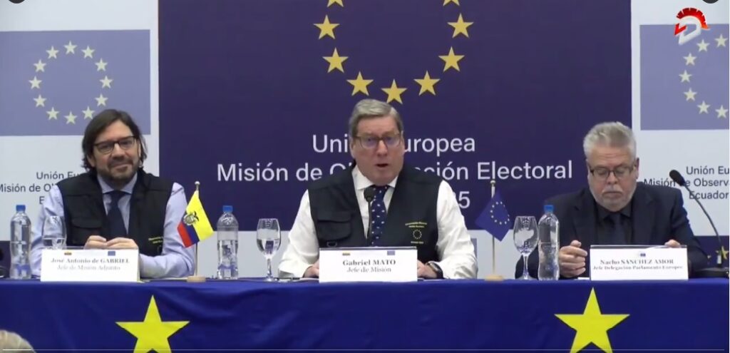 Observadores de la UE Confirman Transparencia en triunfo de Daniel Noboa en Ecuador .