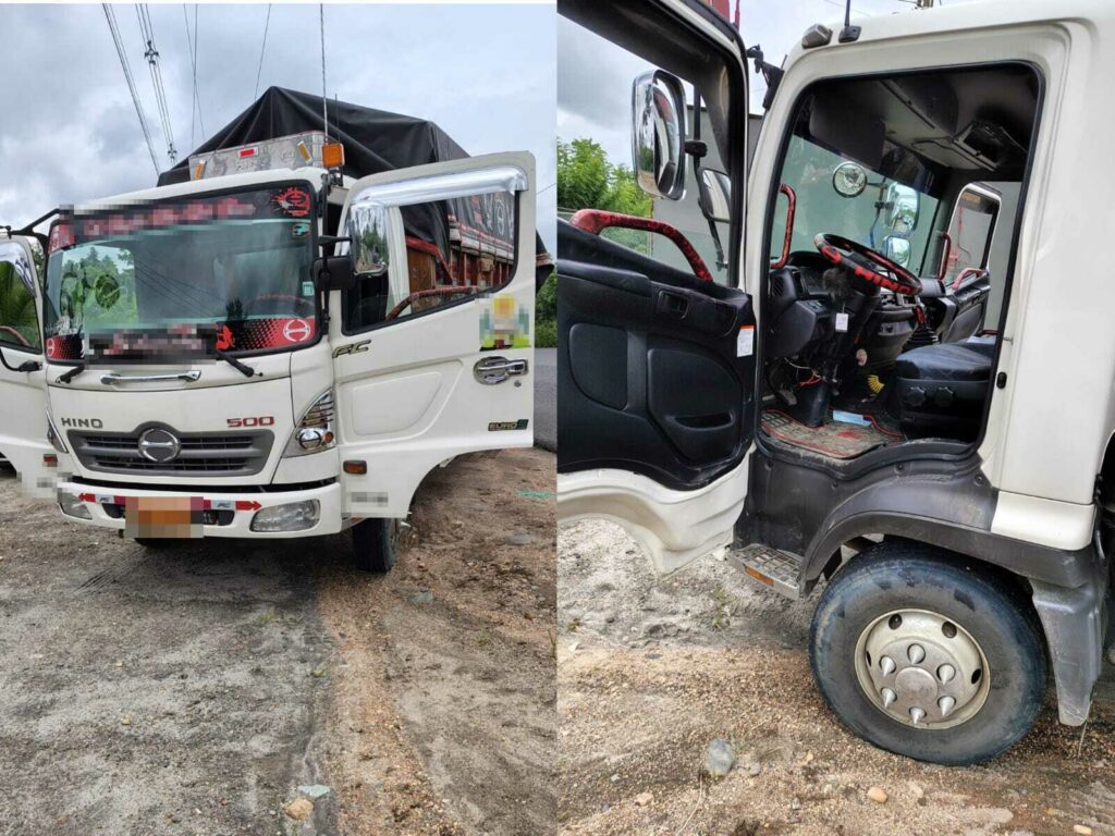 Policía recupera camión con 78 sacos de cacao robado en Esmeraldas, tras persecución en La Concordia