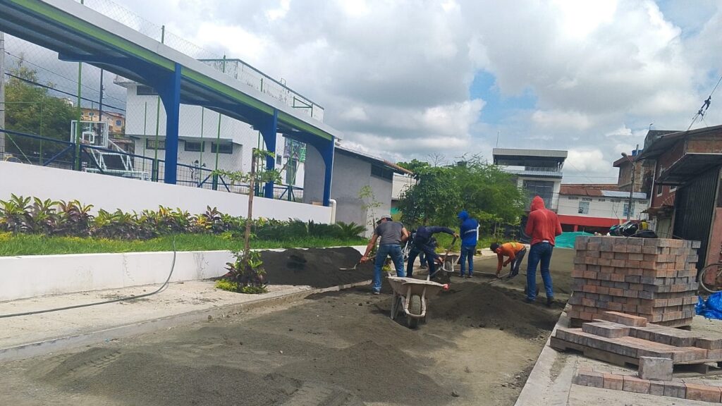 Polideportivo del sector LEA de Portoviejo será entregado en tres semanas