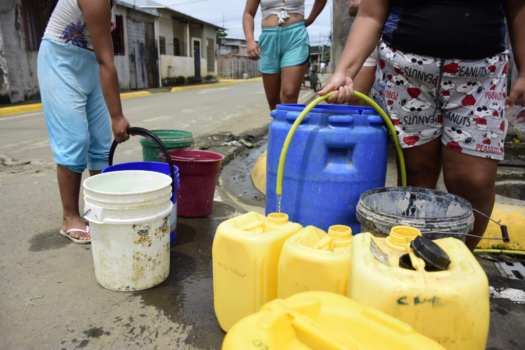 Portoaguas trabaja para restablecer suministro de agua en Portoviejo este fin de semana