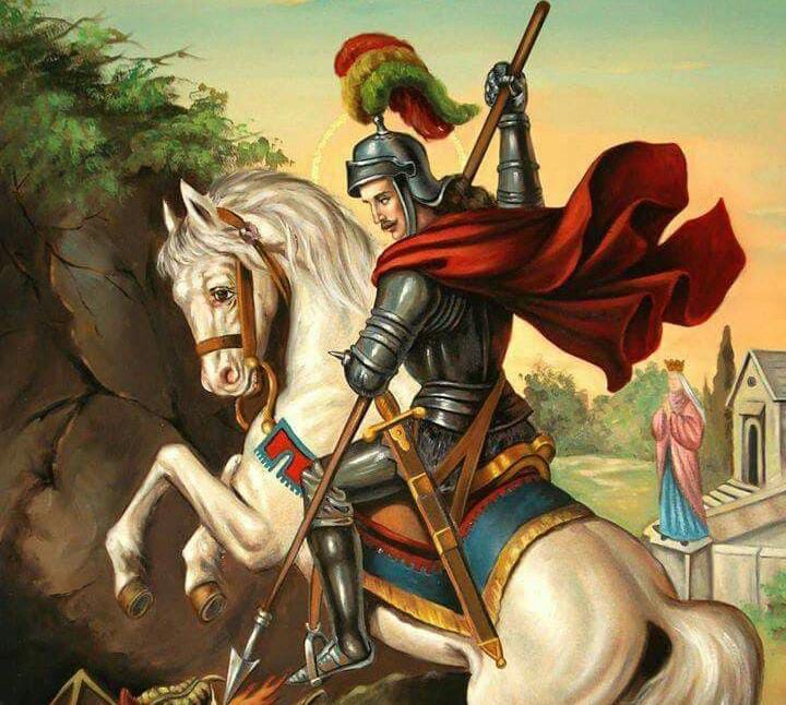 San Jorge, símbolo de valentía, celebrado el 23 de abril