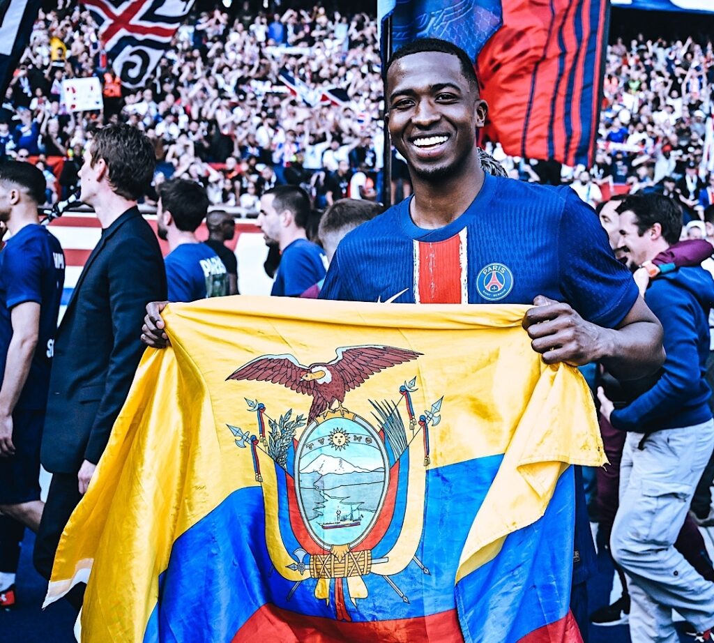 El defensor ecuatoriano Willian Pacho, de 23 años, ha sido un pilar en la exitosa campaña del Paris Saint-Germain