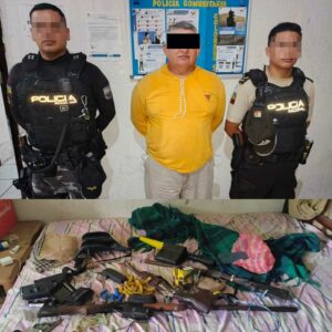 Tras persecución, la Policía captura a dos adolescentes armados en Santo Domingo de los Tsáchilas