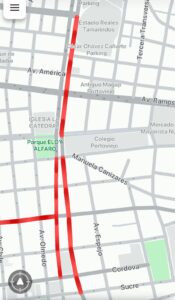 tráfico vehicular